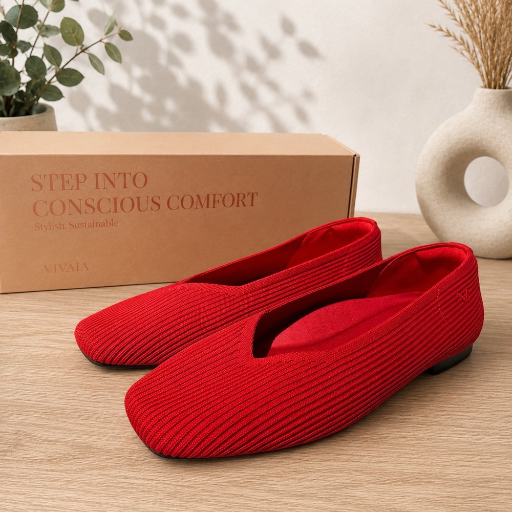 VIVAIA Margot 2.0 Ruby Red Flats | EU 40 / US 9 - Picture 5 of 10